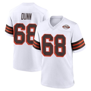 Game Michael Dunn Men's Cleveland Browns 1946 Collection Alternate Jersey - White