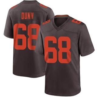 Game Michael Dunn Men's Cleveland Browns Alternate Jersey - Brown
