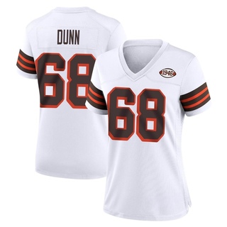 Game Michael Dunn Women's Cleveland Browns 1946 Collection Alternate Jersey - White