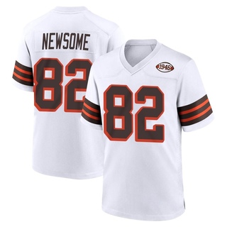 Game Ozzie Newsome Men's Cleveland Browns 1946 Collection Alternate Jersey - White