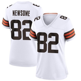 Game Ozzie Newsome Women's Cleveland Browns Jersey - White