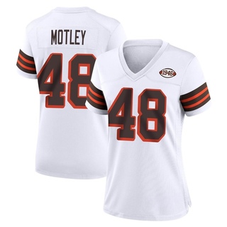 Game Parnell Motley Women's Cleveland Browns 1946 Collection Alternate Jersey - White