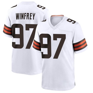 Game Perrion Winfrey Men's Cleveland Browns Jersey - White