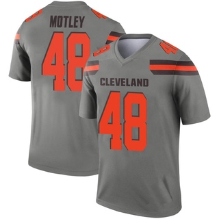 Legend Parnell Motley Youth Cleveland Browns Inverted Silver Jersey