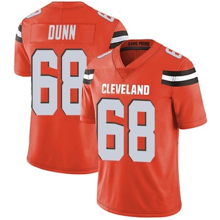 Limited Michael Dunn Men's Cleveland Browns Alternate Vapor Untouchable Jersey - Orange