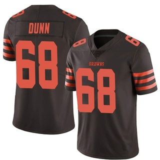 Limited Michael Dunn Men's Cleveland Browns Color Rush Jersey - Brown