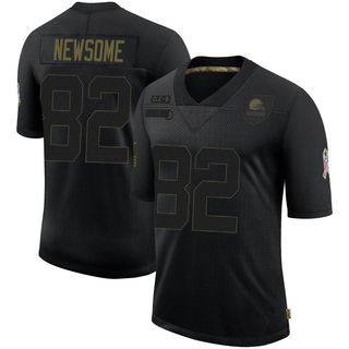 Limited Ozzie Newsome Men's Cleveland Browns 2020 Salute To Service Jersey - Black