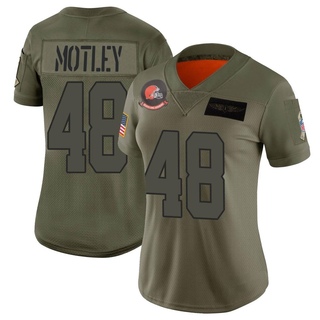 Limited Parnell Motley Women's Cleveland Browns 2019 Salute to Service Jersey - Camo