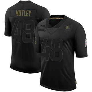 Limited Parnell Motley Youth Cleveland Browns 2020 Salute To Service Jersey - Black