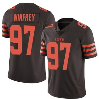 Limited Perrion Winfrey Men's Cleveland Browns Color Rush Jersey - Brown